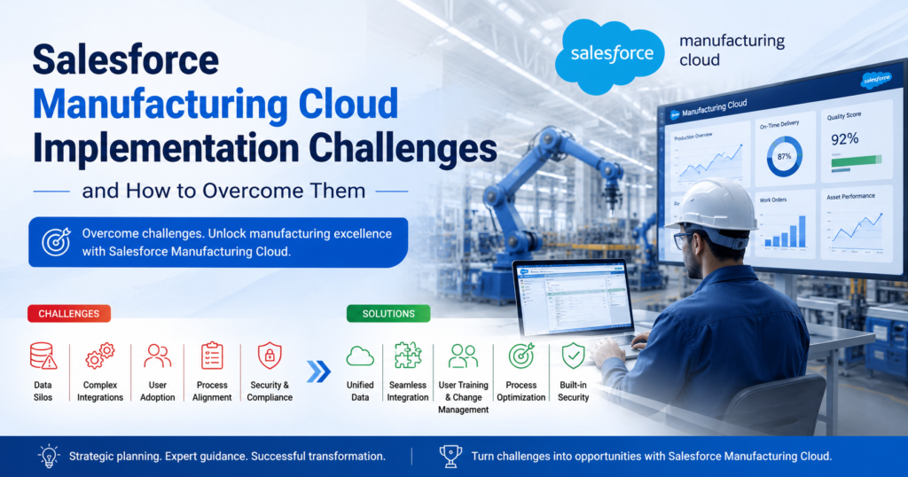 Salesforce Manufacturing Cloud Implementation Challenges and How to Overcome Them